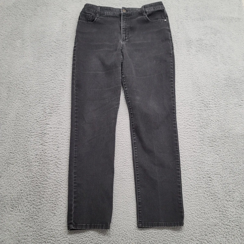 Bandolino Women's Straight Leg Jeans - Dark Gray